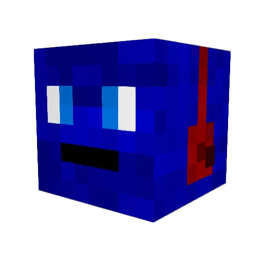 xDystx Minecraft avatar head, 3D render