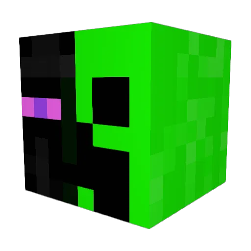 xENDERCREEPx Minecraft avatar head, 3D render