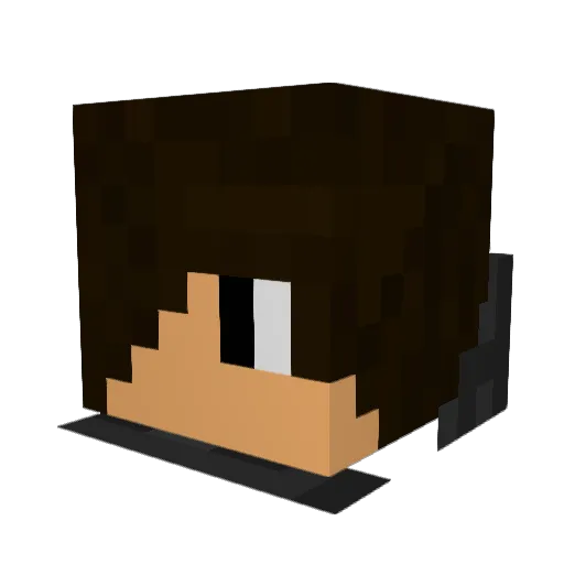 xEPICreeperzx Minecraft avatar head, 3D render