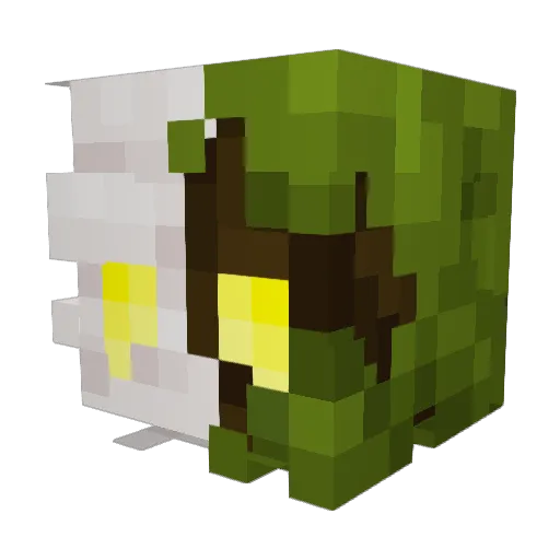 xEZx Minecraft avatar head, 3D render