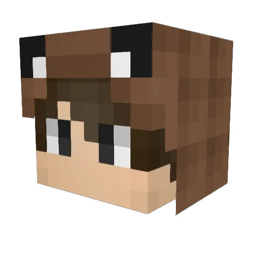 xEastBlood Minecraft avatar head, 3D render