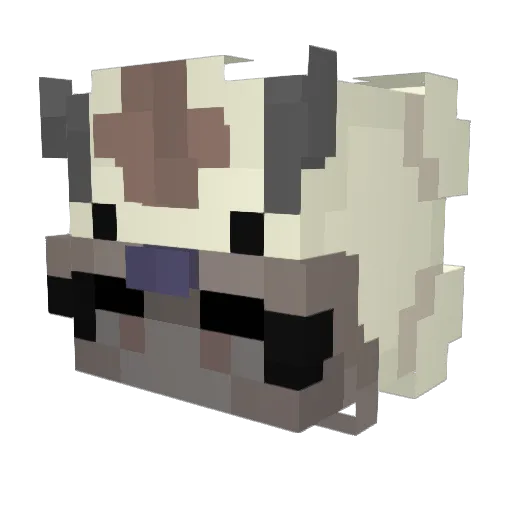 xEasyy Minecraft avatar head, 3D render