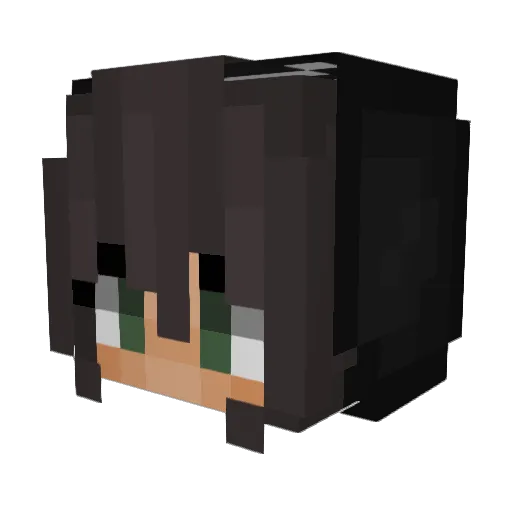 xEcliptic Minecraft avatar head, 3D render
