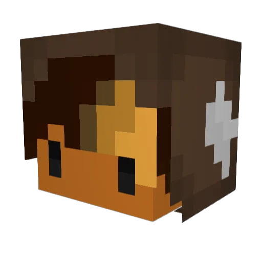 xEddyyy Minecraft avatar head, 3D render