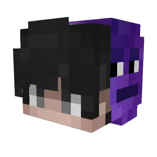 xEinMalik Minecraft avatar head, 3D render