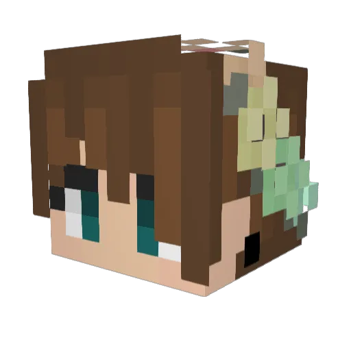 xElemelon Minecraft avatar head, 3D render
