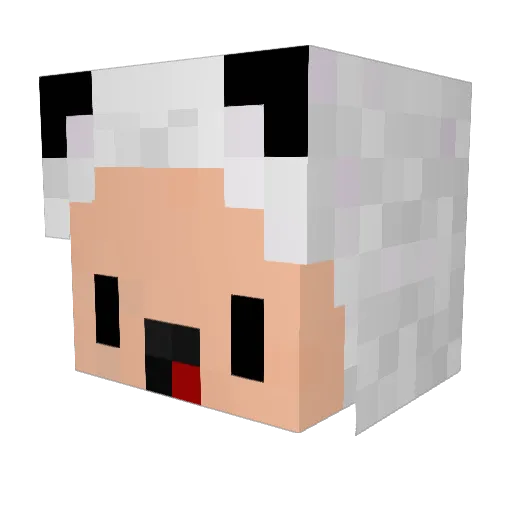 xElinox Minecraft avatar head, 3D render
