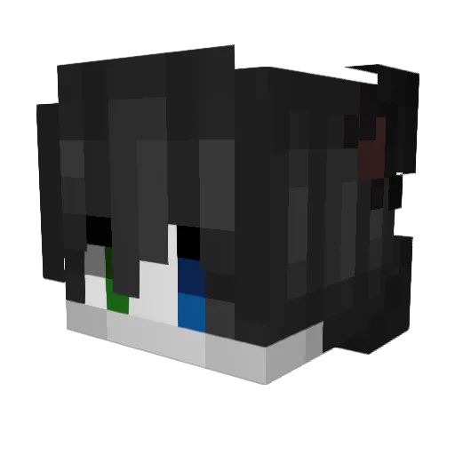 xElish Minecraft avatar head, 3D render