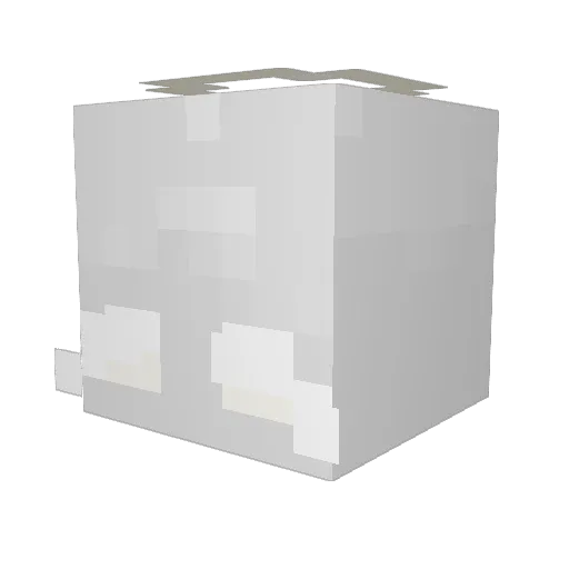 xEllziex Minecraft avatar head, 3D render