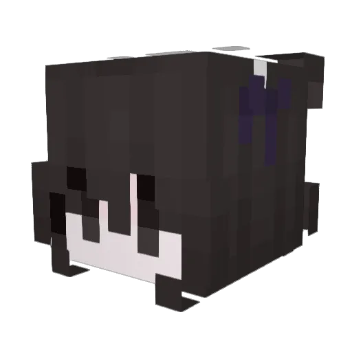 xEmily Minecraft avatar head, 3D render