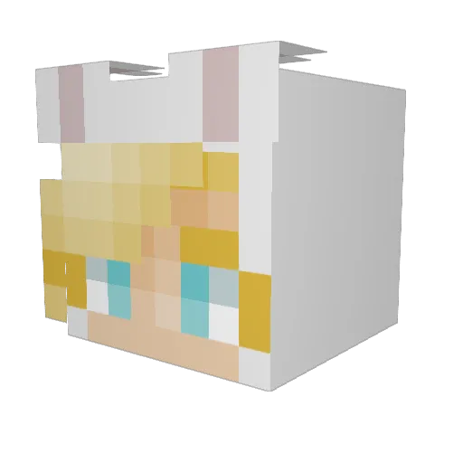 xEmmaChan Minecraft avatar head, 3D render