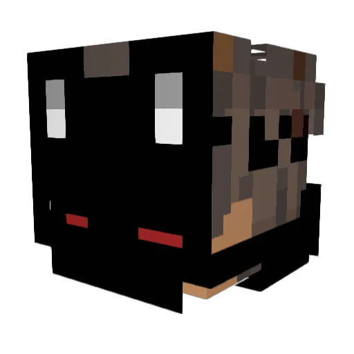xEnetyB2 Minecraft avatar head, 3D render
