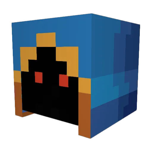 xEnvyyy Minecraft avatar head, 3D render