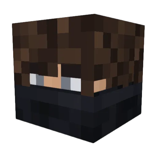 xEnzo7 Minecraft avatar head, 3D render