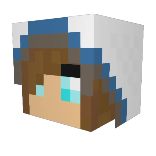 xEreliax Minecraft avatar head, 3D render