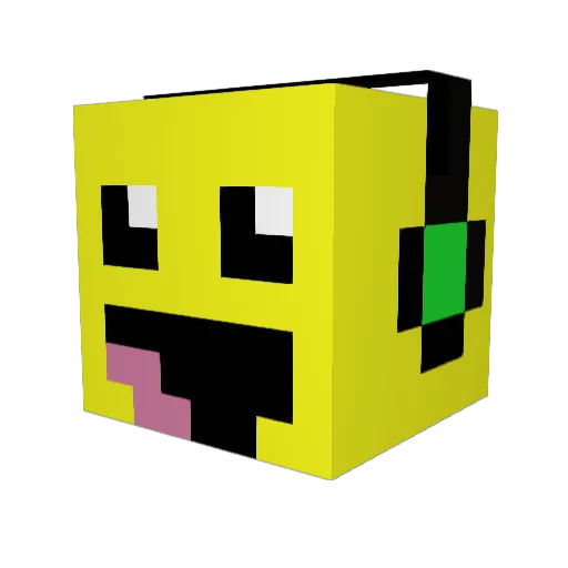 xEvEx_ Minecraft avatar head, 3D render