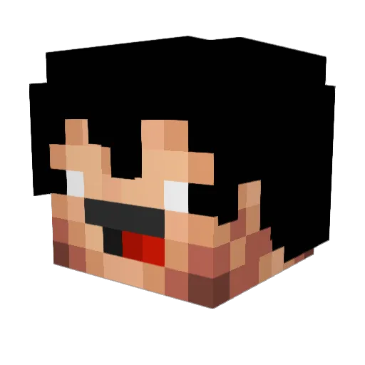 xEvoStylex Minecraft avatar head, 3D render