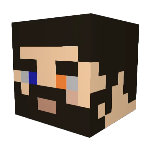 xExezx Minecraft avatar head, 3D render