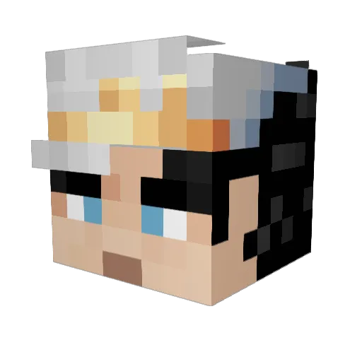 xExoticx Minecraft avatar head, 3D render