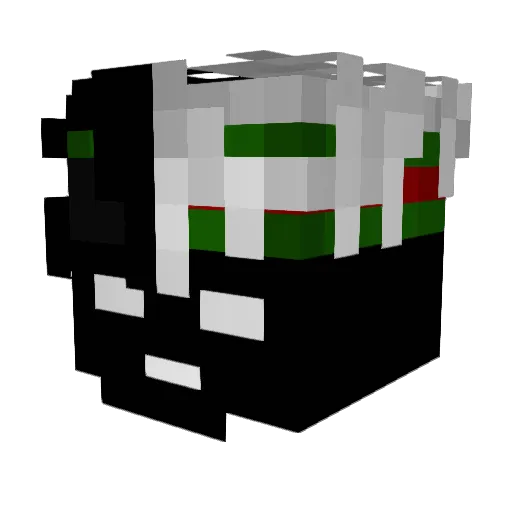 xF3L1P3_ Minecraft avatar head, 3D render