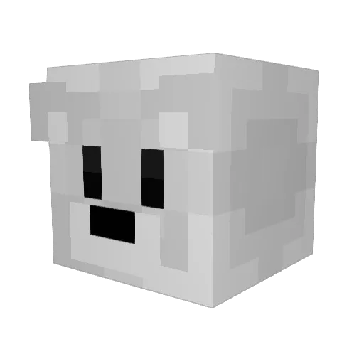 xF3roxxx Minecraft avatar head, 3D render