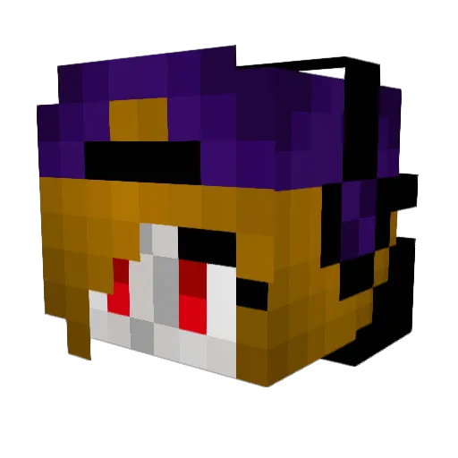 xF7re Minecraft avatar head, 3D render