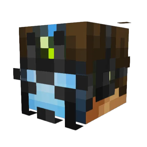 xF8K Minecraft avatar head, 3D render