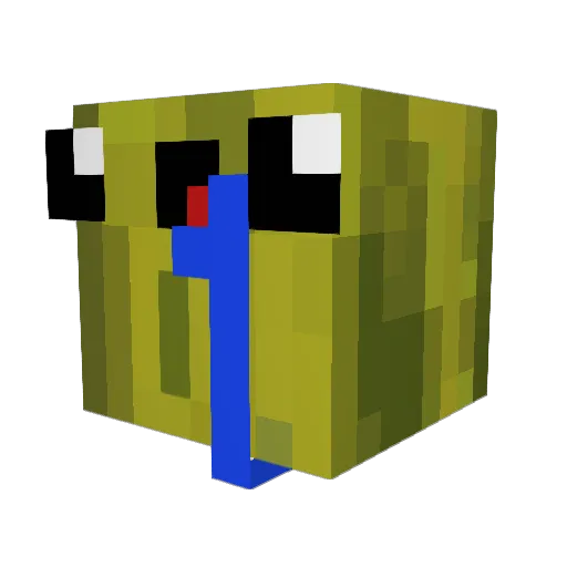 xFLERYx Minecraft avatar head, 3D render