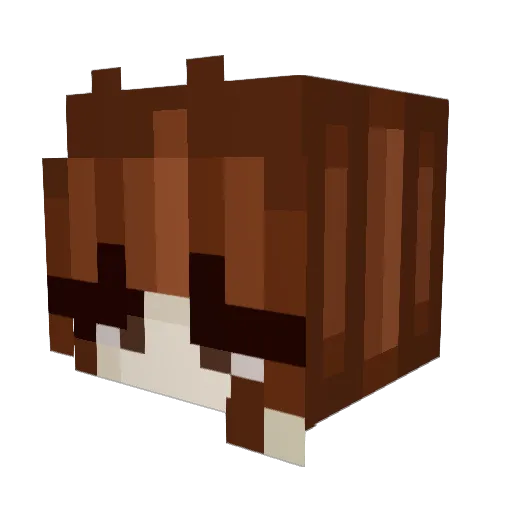 xFaTeg Minecraft avatar head, 3D render