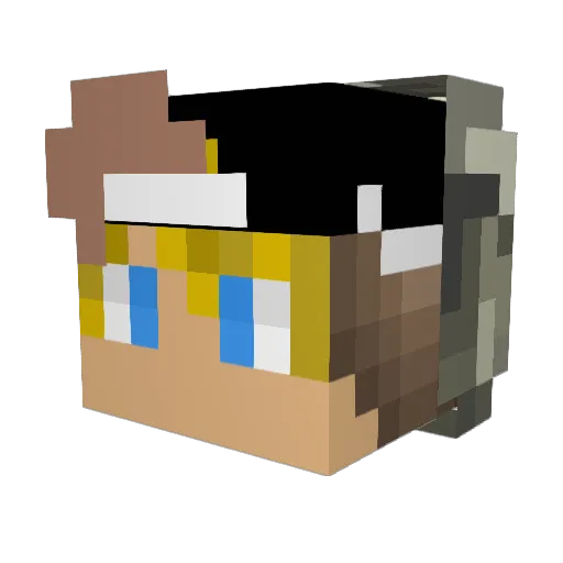 xFabian56 Minecraft avatar head, 3D render