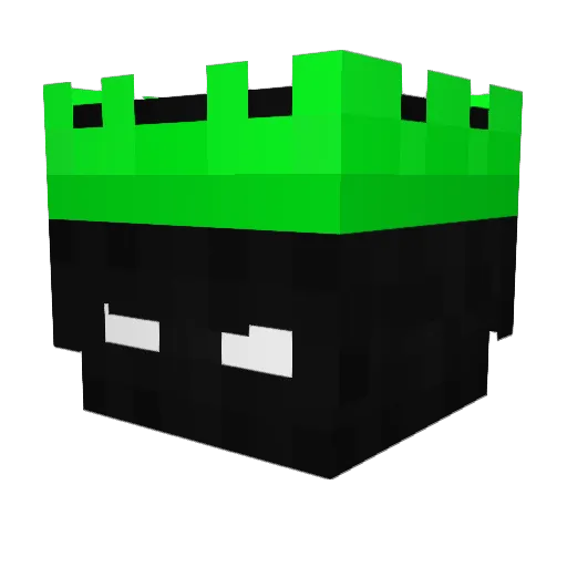 xFade1337 Minecraft avatar head, 3D render