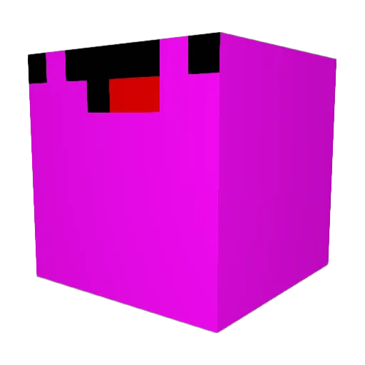 xFahrrad Minecraft avatar head, 3D render