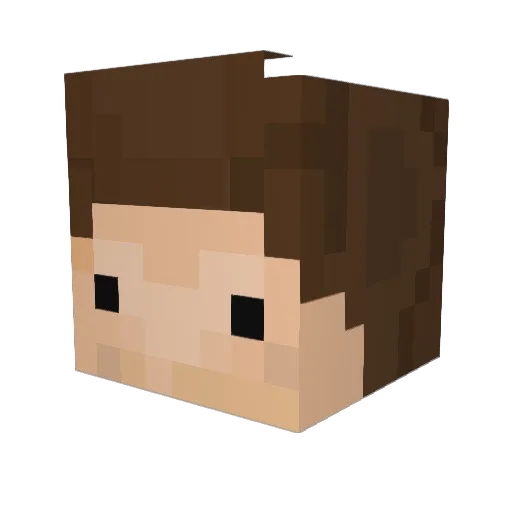 xFaisal0 Minecraft avatar head, 3D render