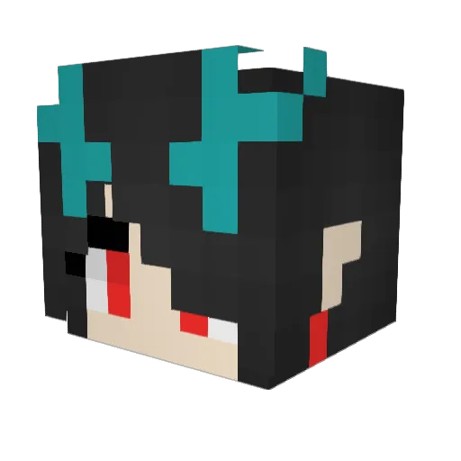 xFarid Minecraft avatar head, 3D render
