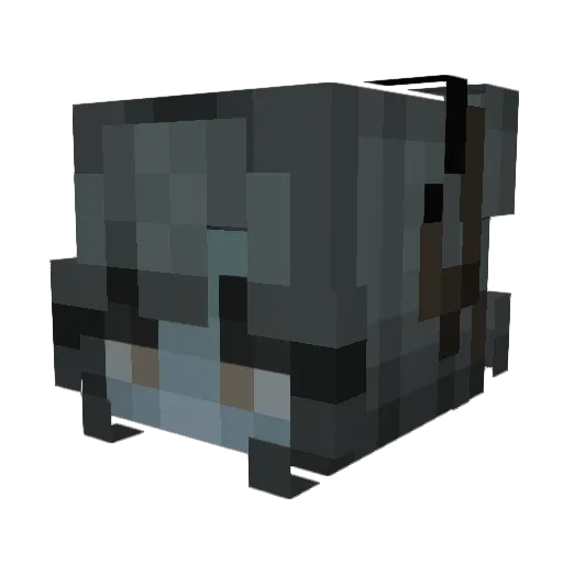 xFelii136 Minecraft avatar head, 3D render