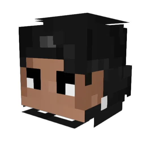 xFelina_ Minecraft avatar head, 3D render
