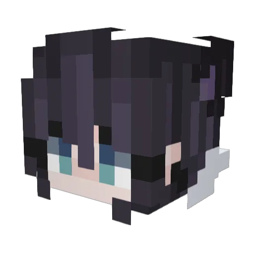 xFenny Minecraft avatar head, 3D render