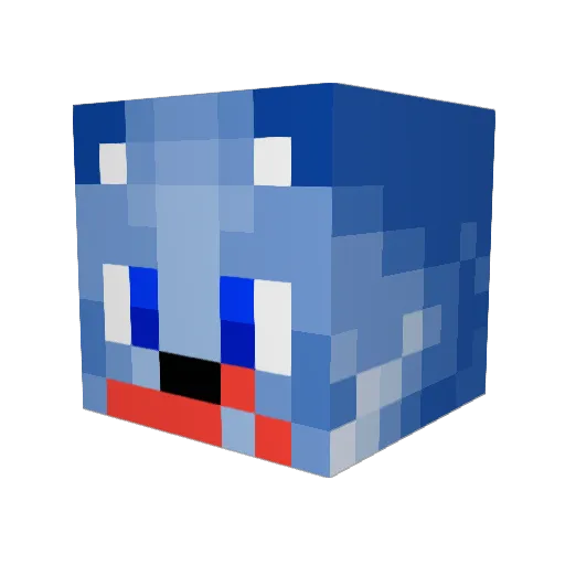 xFenwayx Minecraft avatar head, 3D render