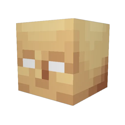 xFioraa Minecraft avatar head, 3D render