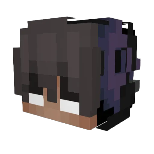xFlezoo_ Minecraft avatar head, 3D render