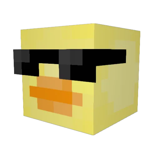 xFloDuty Minecraft avatar head, 3D render