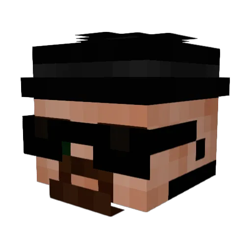 xFlowZMLG Minecraft avatar head, 3D render