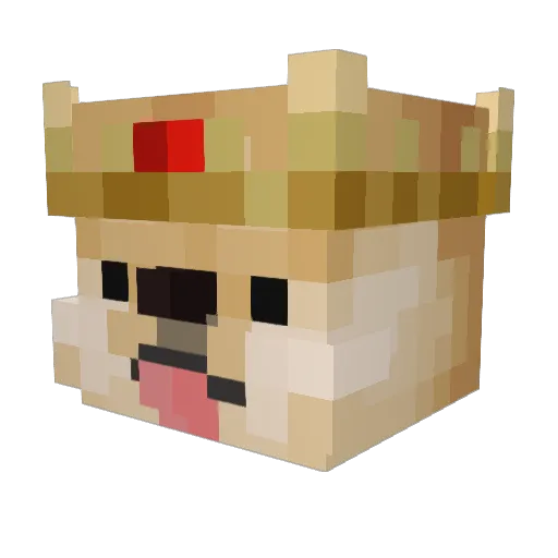 xFogeTea Minecraft avatar head, 3D render