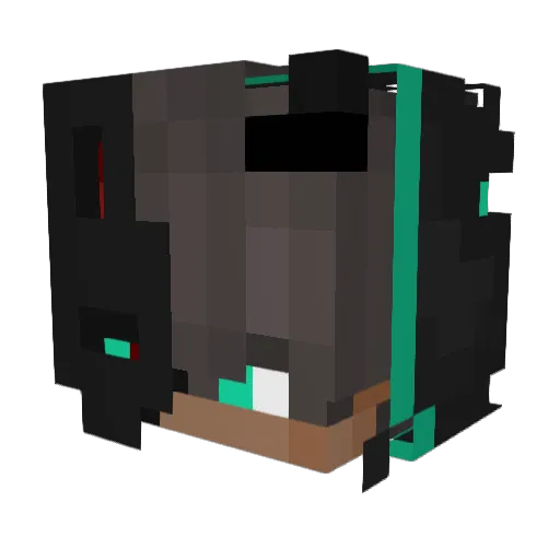 xFolke Minecraft avatar head, 3D render