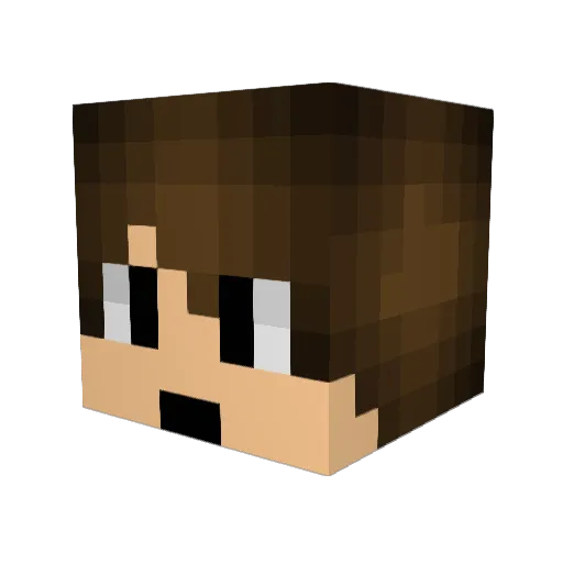 xFormus Minecraft avatar head, 3D render
