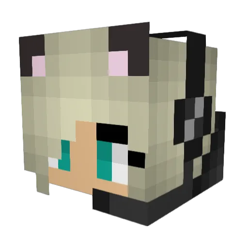 xFreeZexHD Minecraft avatar head, 3D render