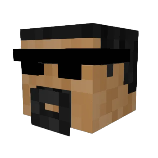 xFrickMicrosoftx Minecraft avatar head, 3D render