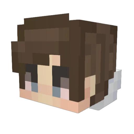 xFristey Minecraft avatar head, 3D render