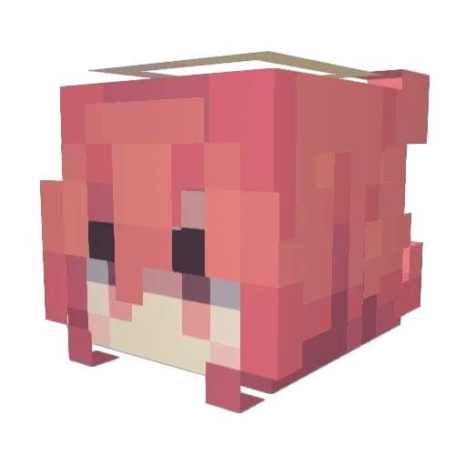 xFrosties Minecraft avatar head, 3D render
