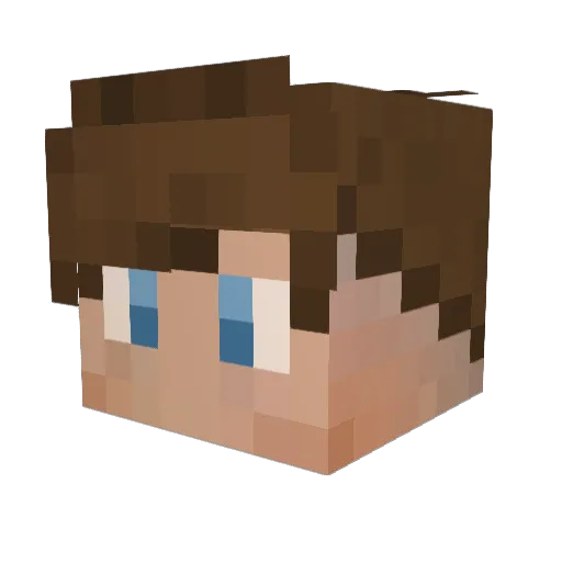 xFrostyy Minecraft avatar head, 3D render